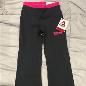 Reebok Black and Pink Leggings